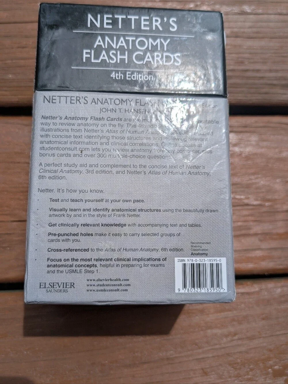 Anatomy Flash Cards (Black) by John T. Hansen - 4th Edition
